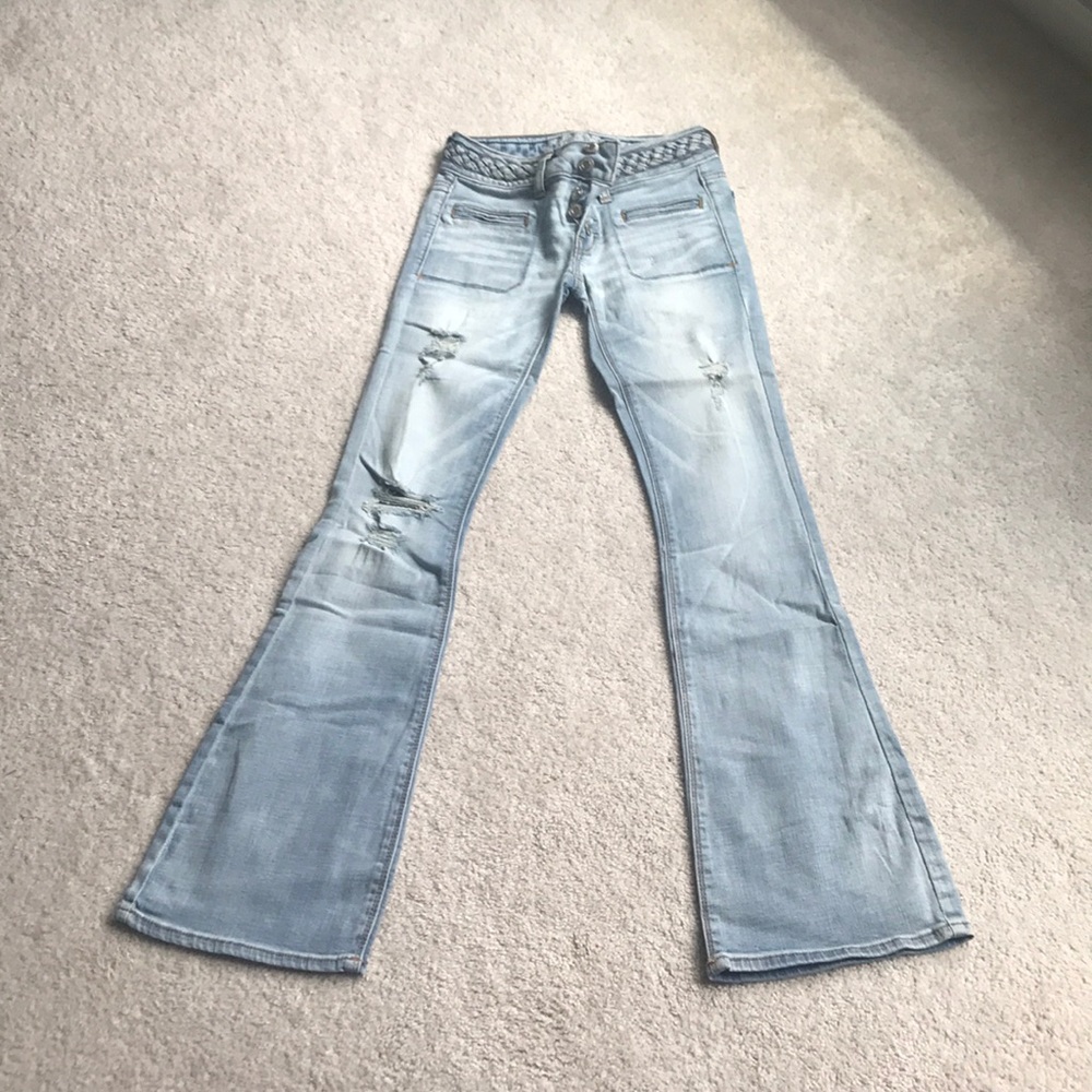 Denim flare jeans